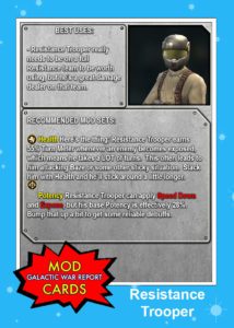 Resistance Trooper mod card